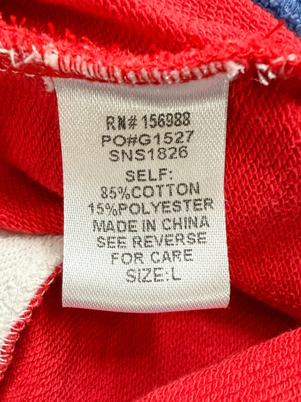 Sewn + Seen USA Flag Patchwork Sweatshirt Large Patriotic American Summer July 4 - Picture 6 of 7